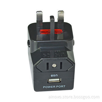 Multiple Adapter, UK/US/AUS/EU Type Plugs, Used in 150 Countries, for iPhone, Tablet PCNew